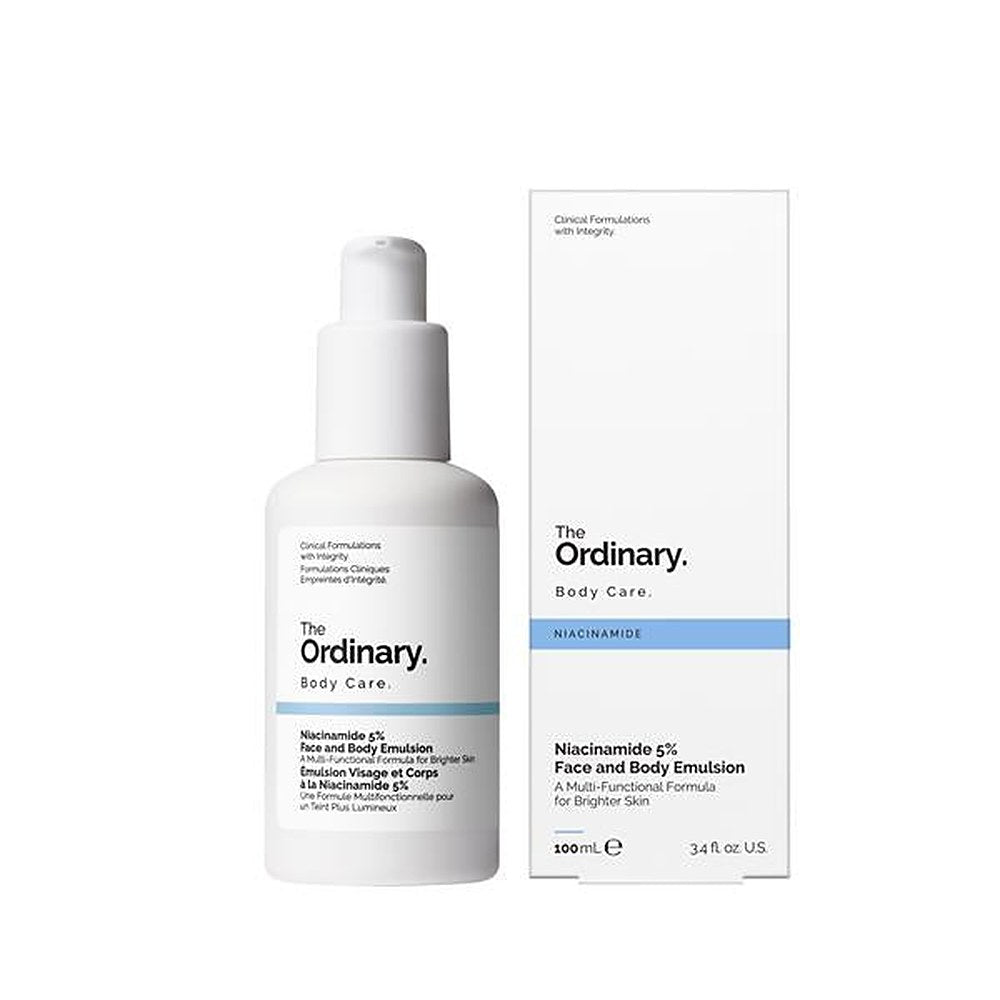 The Ordinary Niasiiniamidi 5 % kevyt kosteuttava emulsio tummia kohtia vastaan kasvoille ja vartalolle 100 ml