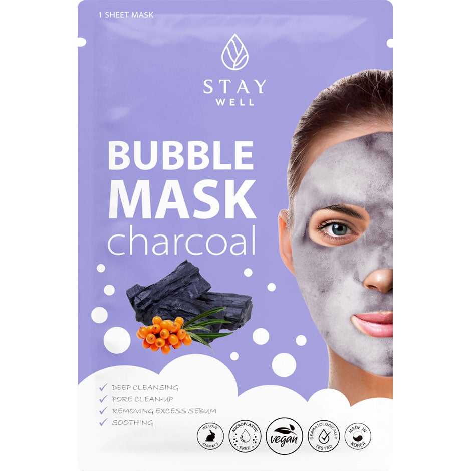 Stay Well Deep Cleansing Bubble Mask Charcoal 1 pcs
