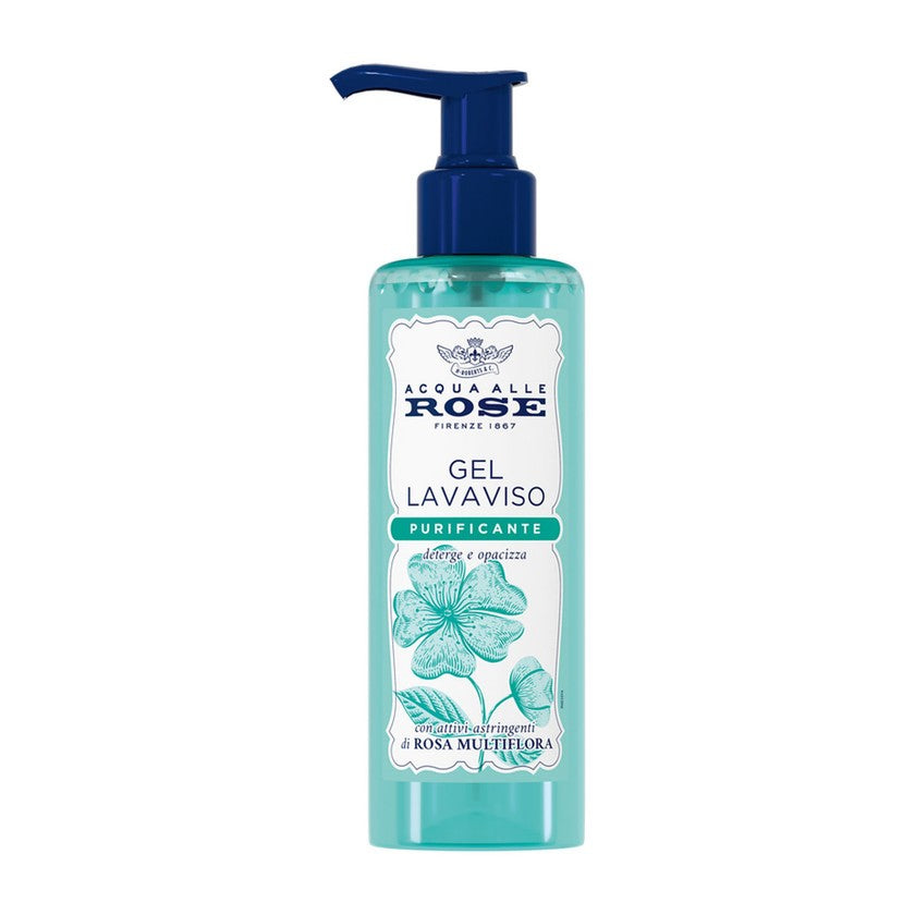 Roberts Acqua Alle Rose - Puhdistava kasvojenpesugeeli, 200 ml