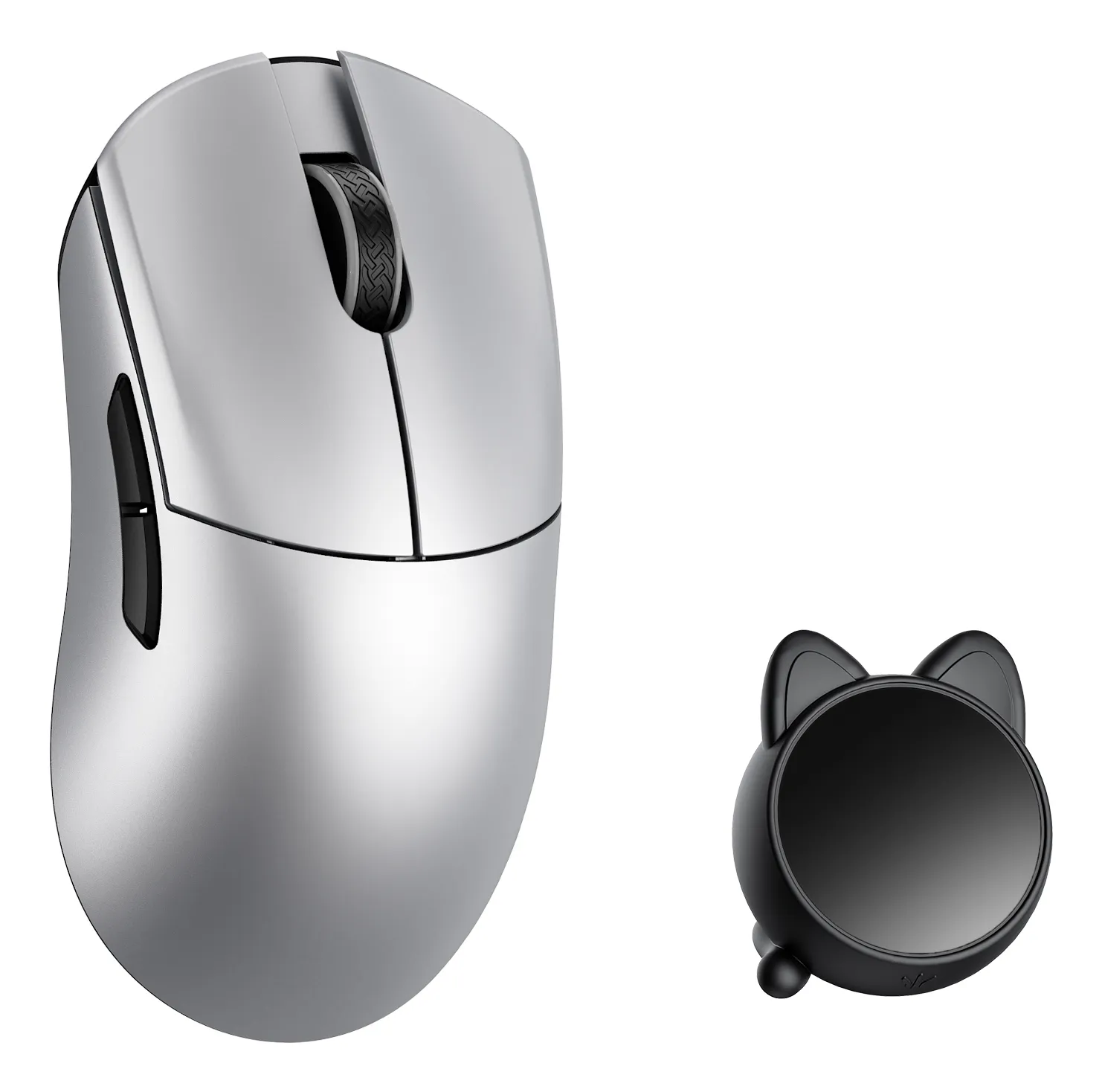 WLMouse HUAN Stainless Magnesium Alloy / Wireless 8K - Pelihiiri - Optinen - 5 painiketta - Hopea
