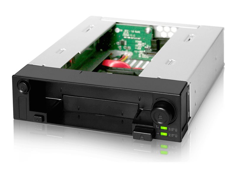 Cremax ICY Dock DuoSwap MB971SP-B - Tallennuslaitekotelo - 2,5, 3,5 - musta