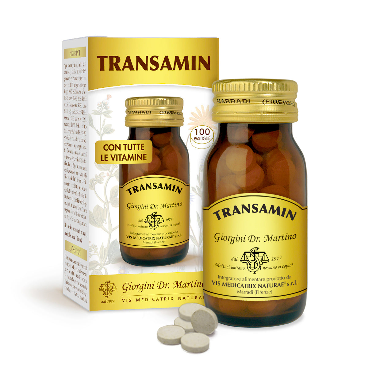Dr Giorgini Transamin 50 g Pastiglie 500 Mg — Integratore