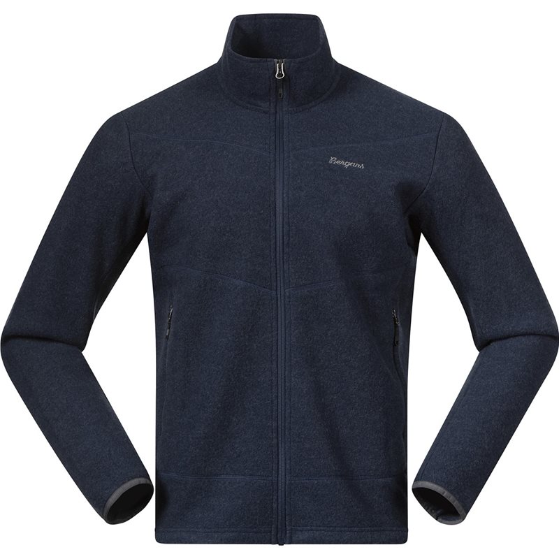 Bergans Rabot Merino FleeceMidlayer Jacket Men Navy Blue - M