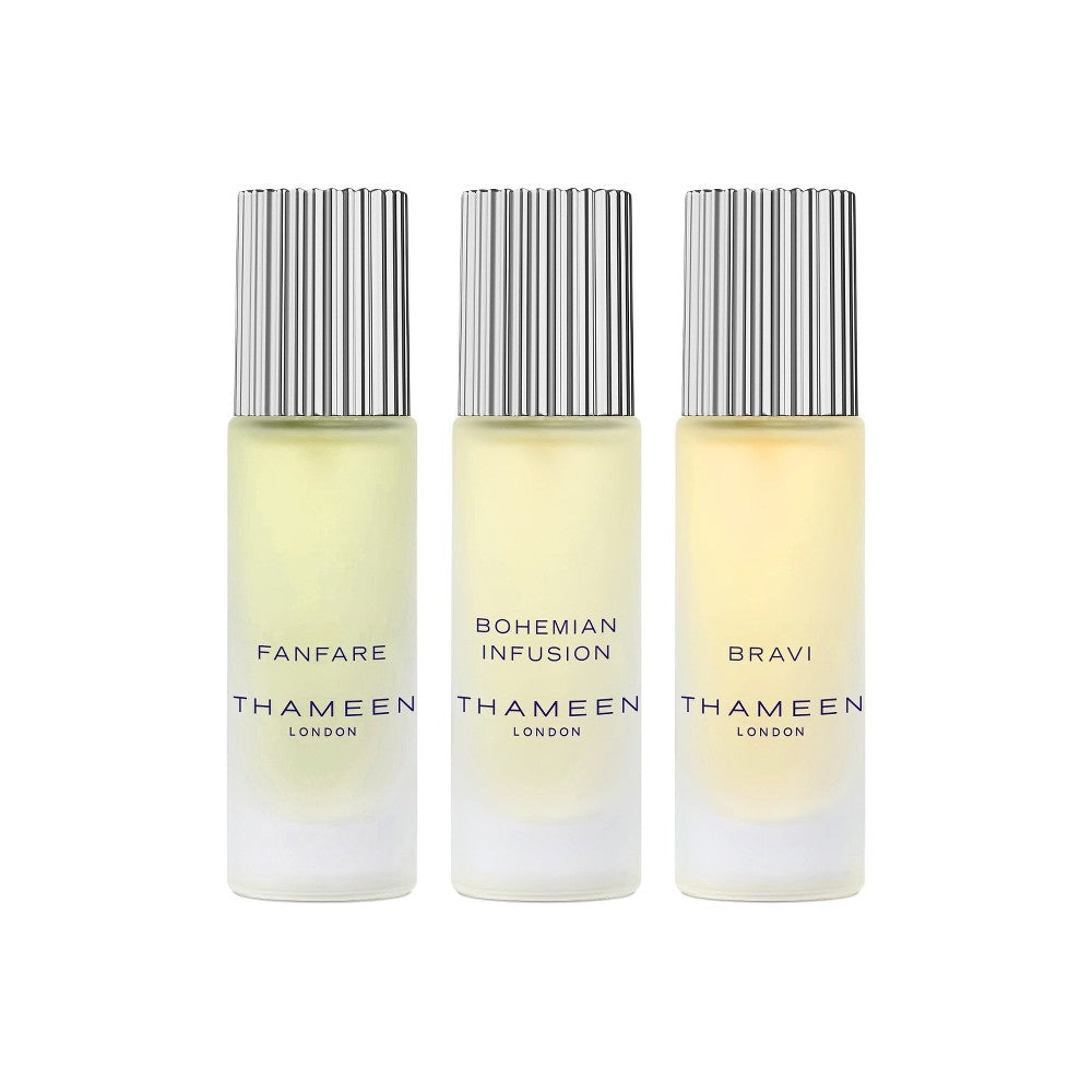 Thameen london Set Thameen London: Fanfare Unisex Cologne 10 ml + Bohemian Infusion Unisex Cologne 10 ml + Bravi Unisex Parfum Extract 10 ml
