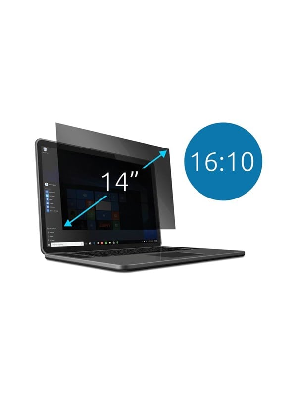 Kensington 2-way 14" -irrotettava tietoturvasuoja, 16:10