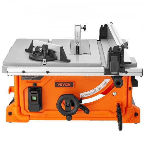 VEVOR 1800 W Table Saw Electric Cutting Machine, 625 mm Cutting Capacity, 4400 RPM, 85 mm 90° Crosscut Saw and 60 mm 45° Bevel Cut for Wood, Carpentry and Indoor/Outdoor Workshop