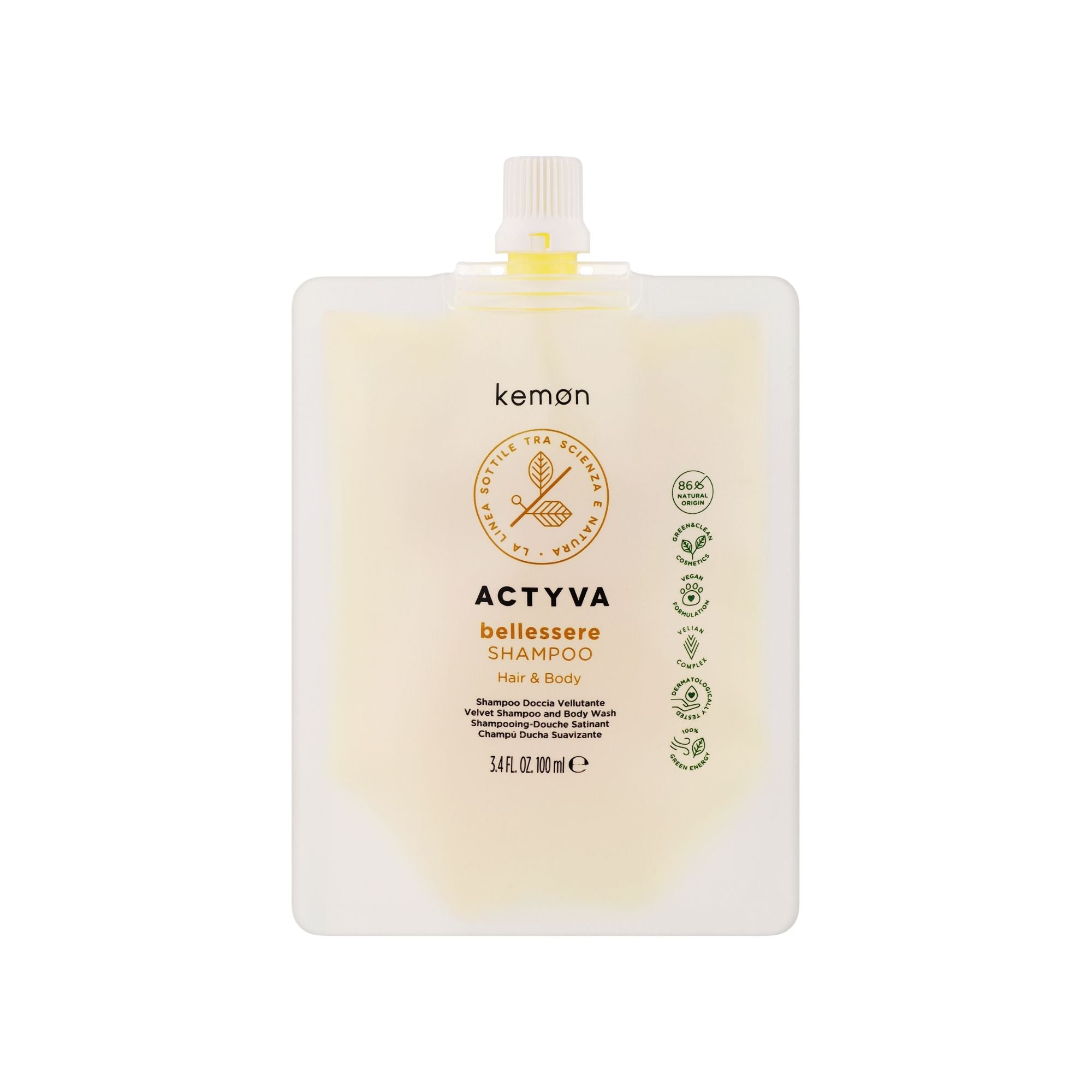 Kemon Actyva Benessere Shampoo Busta Ricarica — Shampoo