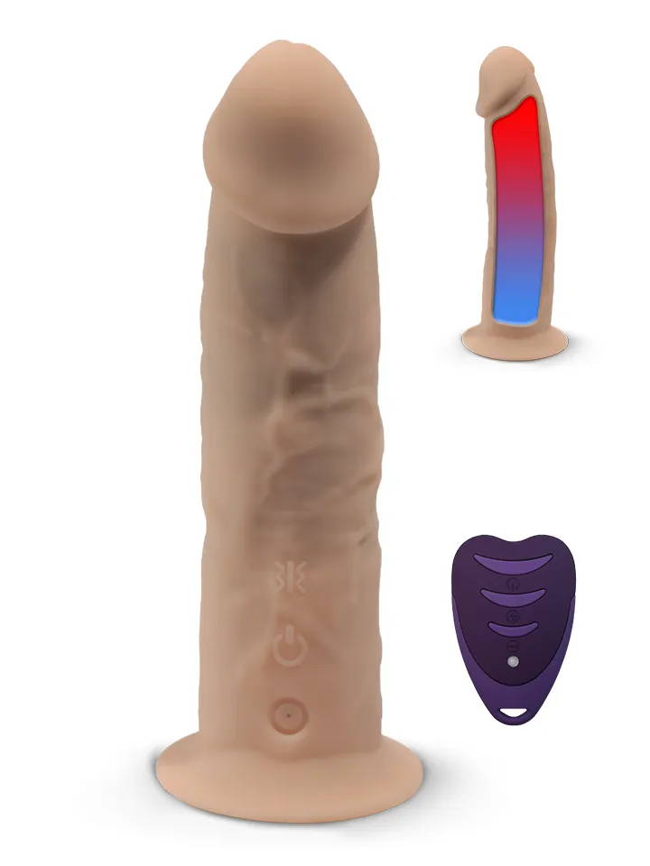 Silex-D Vibrating Dildo 17,5 cm Värisevä dildo