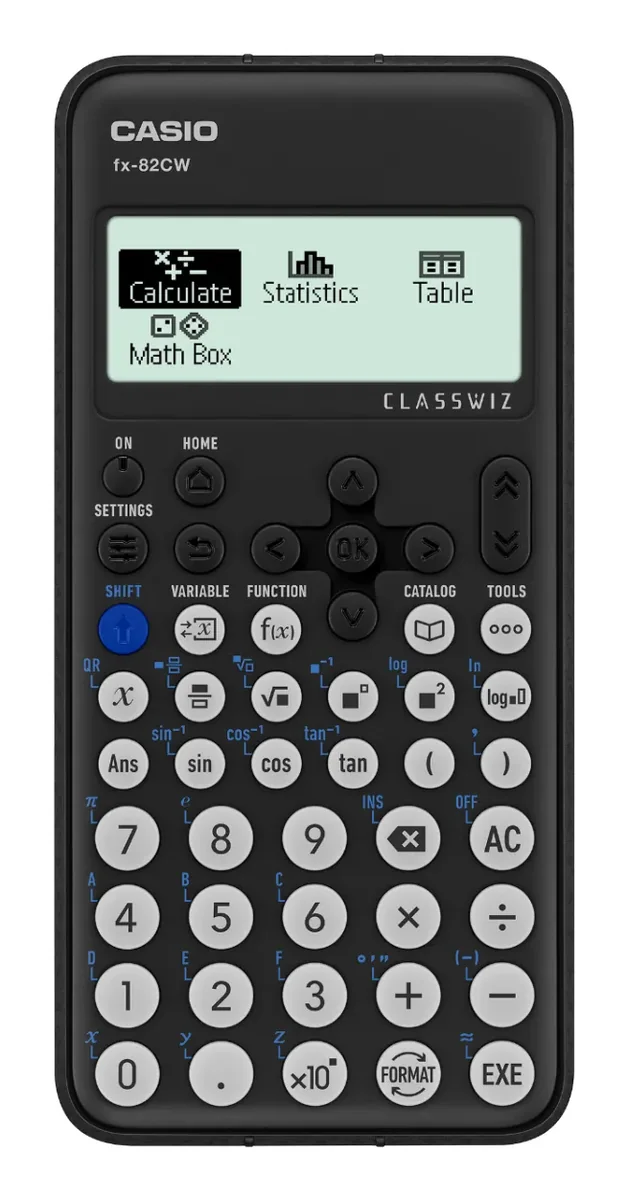 Casio FX-82CW ClassWiz -tieteislaskin, musta