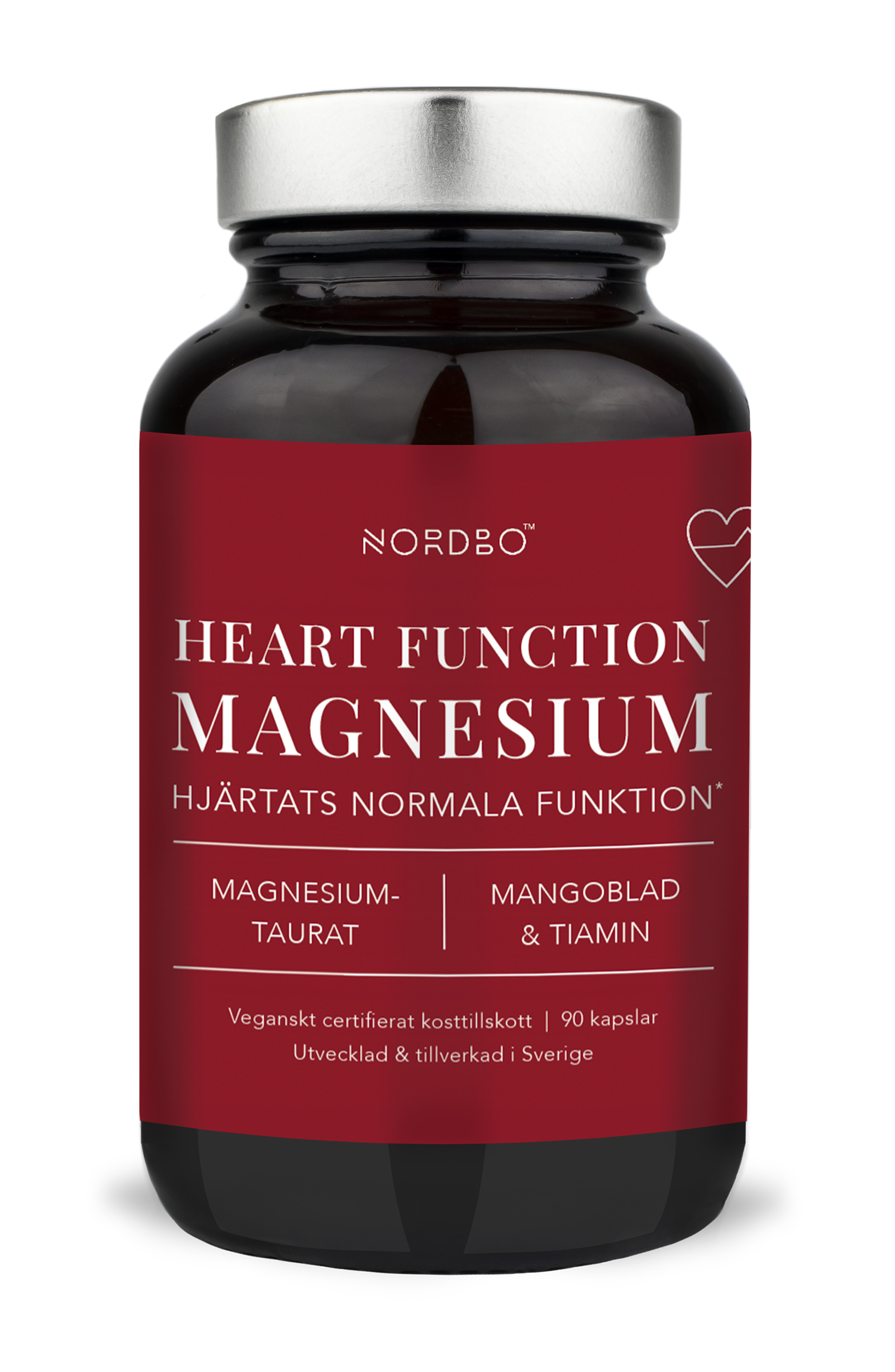 Nordbo Heart Function Magnesium 90 kaps
