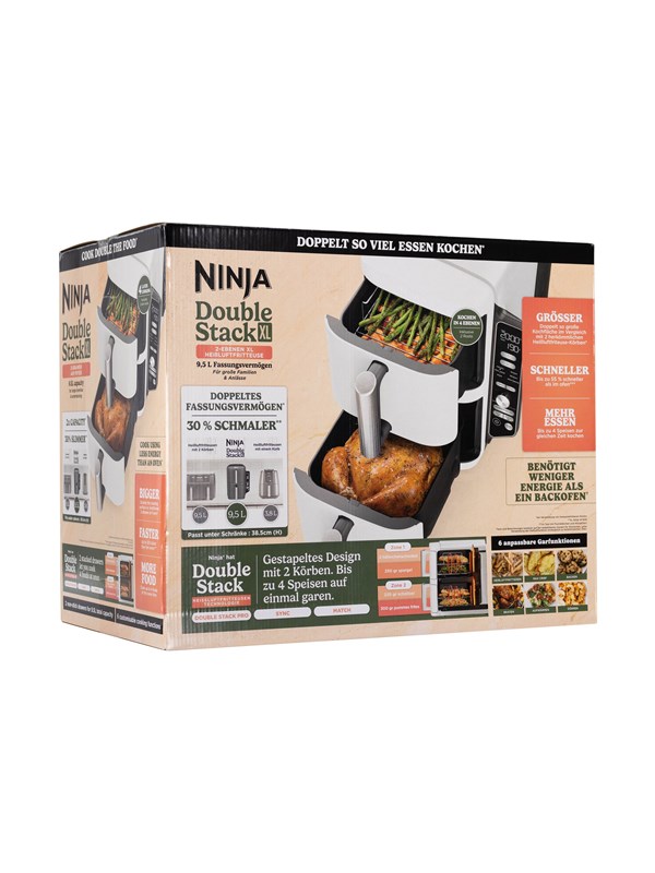 Ninja DoubleStack SL400EUWH - Hot Air Fryer - White