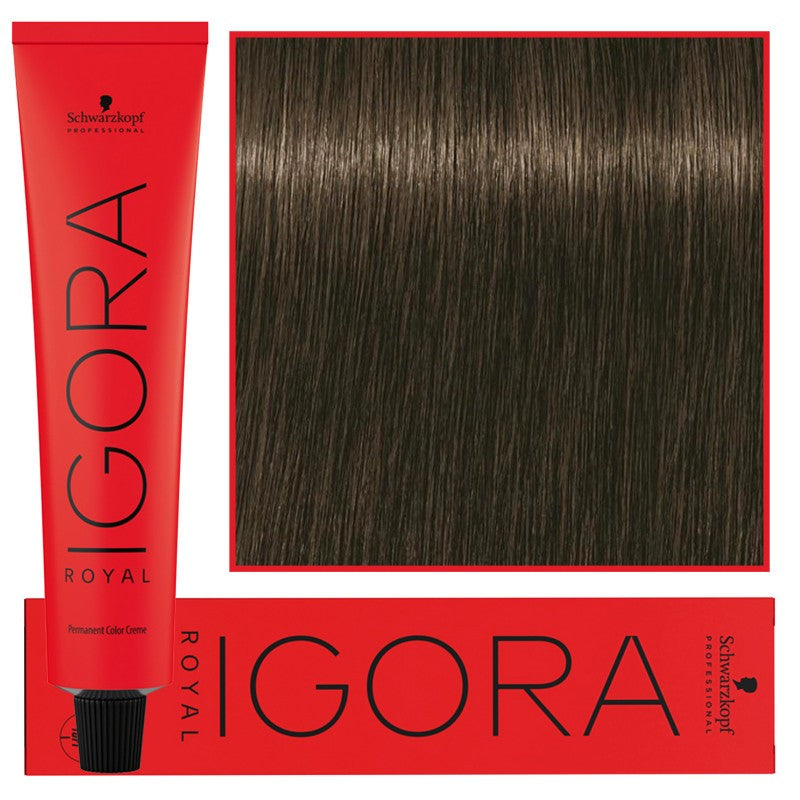 Schwarzkopf Professional Igora Royal Pysyvä hiusväri 60 ml 6-16 | Tummanvaalea Cendre Suklaa