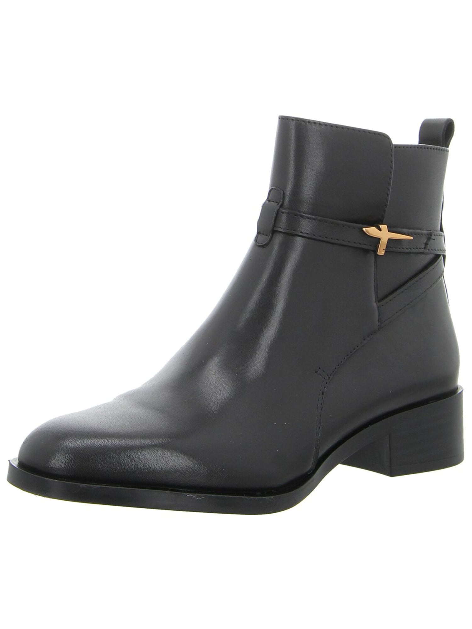 Tamaris Nilkkurit 'Damen Stiefelette 1-25321-43-001 Echt Leder in schwarz' musta