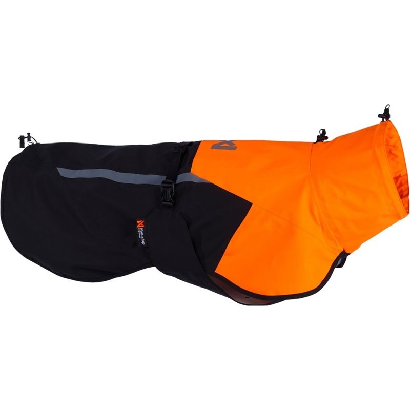 Non-stop dogwear Fjord Raincoat 2.0 Black/Orange - 33