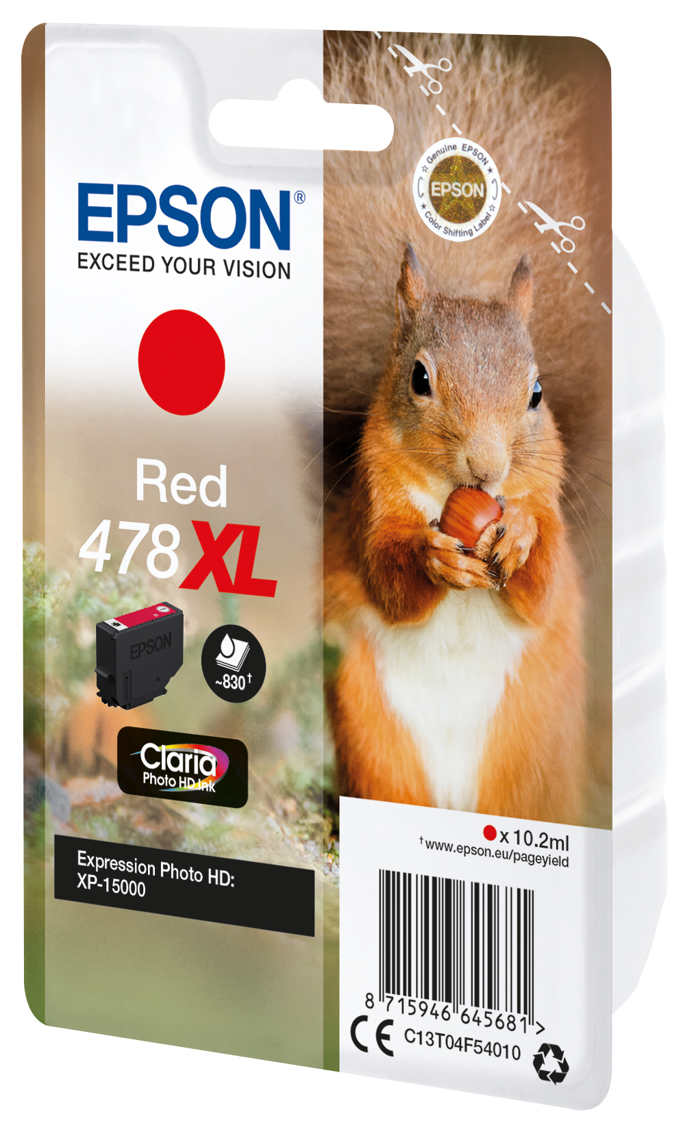 Epson 478XL - høj kapacitet - rød - Original - blækpatron