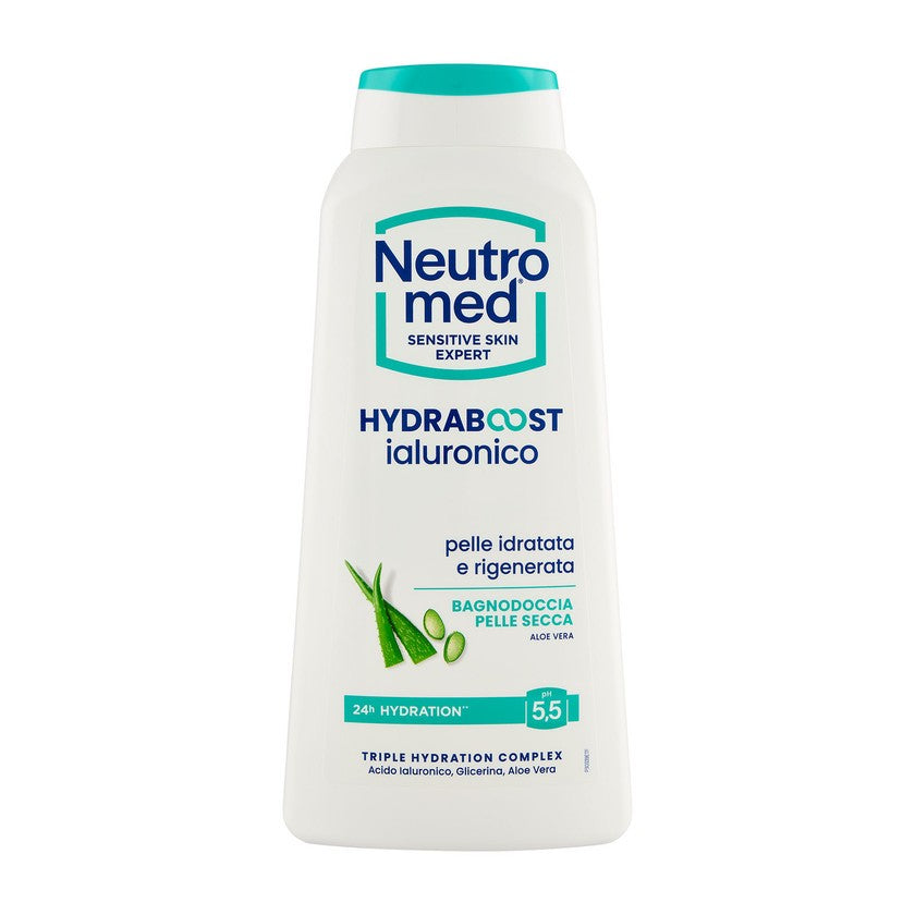 Neutromed Hydraboost Hyaluronihappo - Suihkugeeli Kuivalle Iholle Aloe Vera Ph 5,5 600 ml