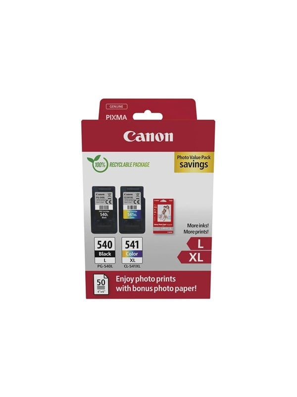 Canon PG-540L CL-541XL -mustekasettipakkaus, musta ja väri, 2 kpl