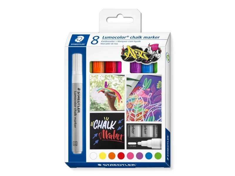 Staedtler 344 C8, Valikoidut värit, Bullet, 8 kpl