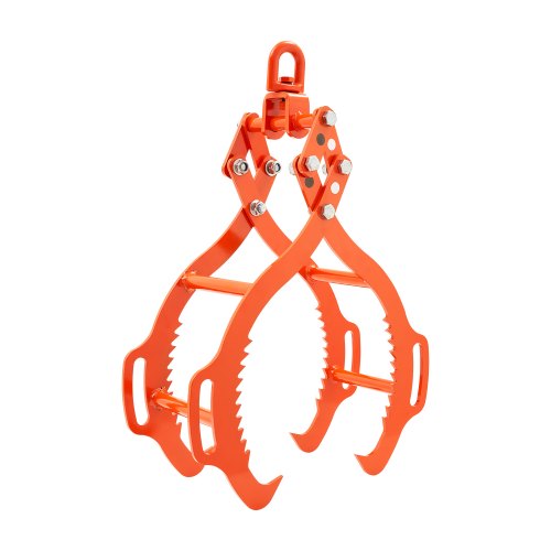 VEVOR 28in Log Lifting Tongs, 4-Claw Log Tongs, Heavy Duty Steel Log Grapple, 2650LBS Lifting Capacity, Swivel Log Graper Timber, Eagle Claw Design, Log Skidding Tongs for Trucks, Tractors, Forklifts