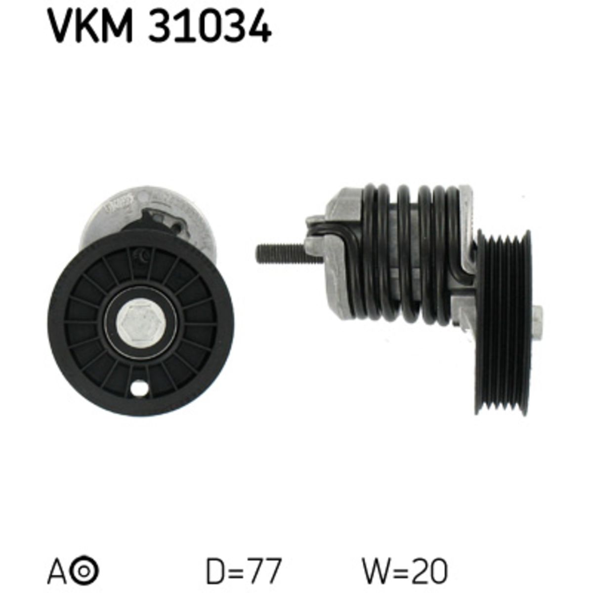 Kiristysrulla, moniurahihna SKF VKM 31034