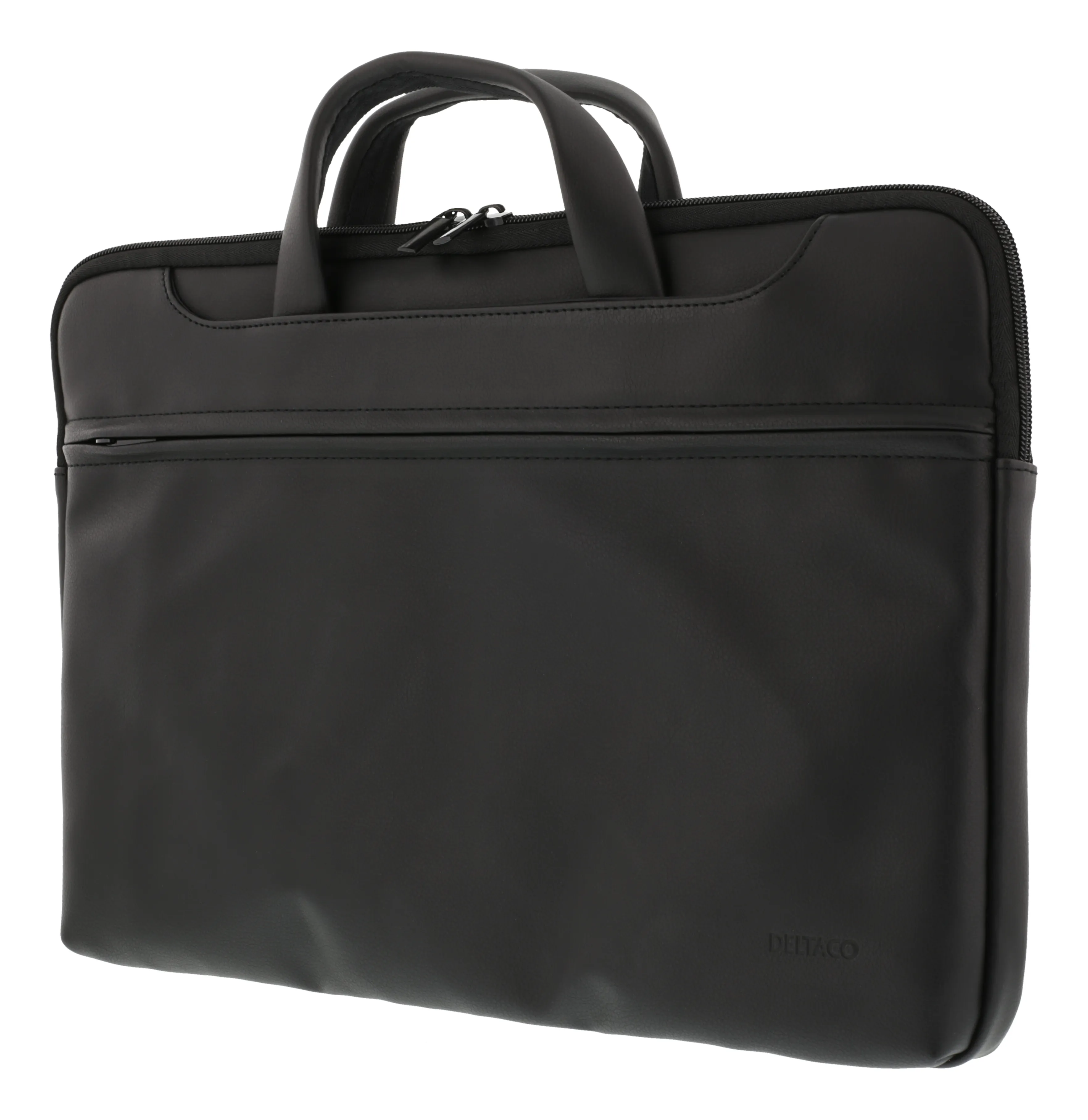 Deltaco Notebook bag up to 13-14, PU-leather, black, Lähettilaukku, 35,6 cm (14), 422 g