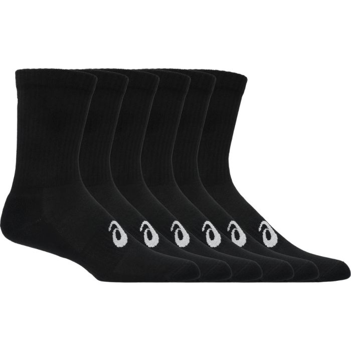 ASICS Crew Socks 6-Pack K. 43-46 III Musta Unisex