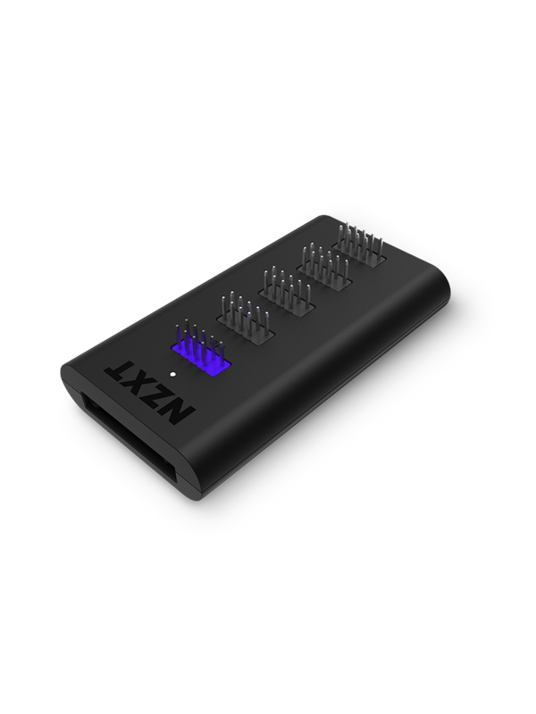 NZXT Sisäinen USB-keskus (Gen 3) USB hub - 4 porttia - USB 2.0 - Musta