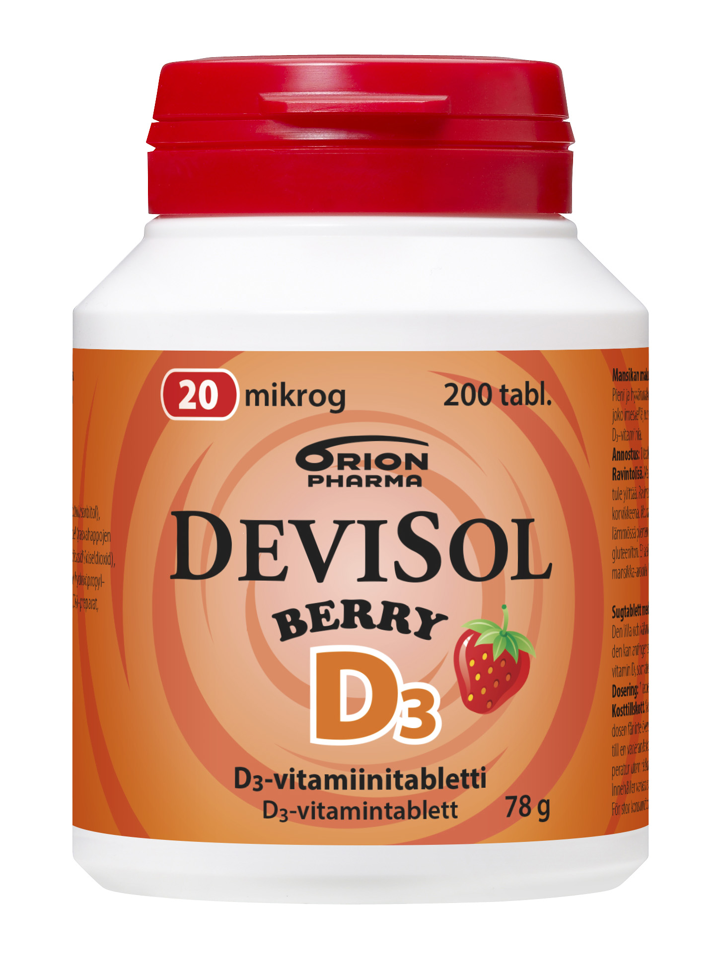 Devisol Berry 20 mikrog 200 kpl imeskelytabletti