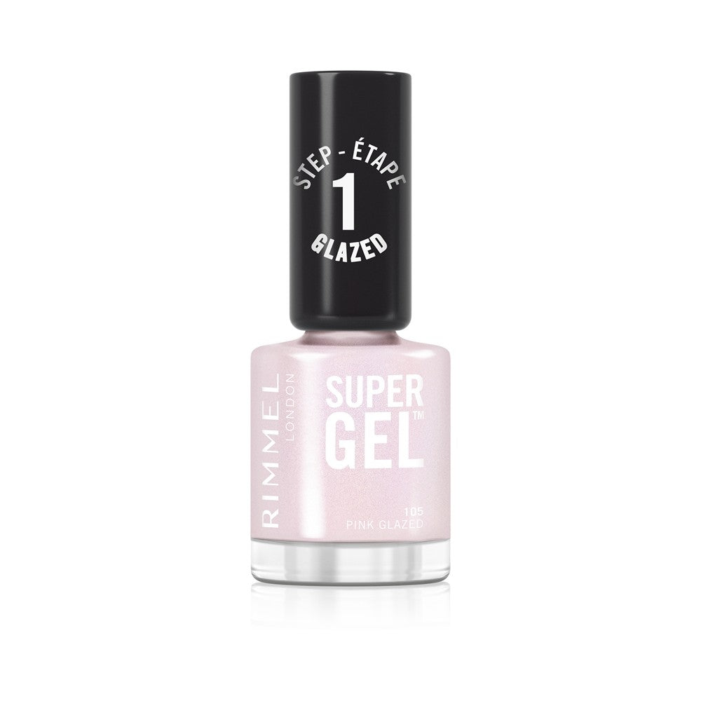 Rimmel Supergeelikynsilakka ilman UV/LED-lamppua, väri 105 Pink Lasitettu 12ml