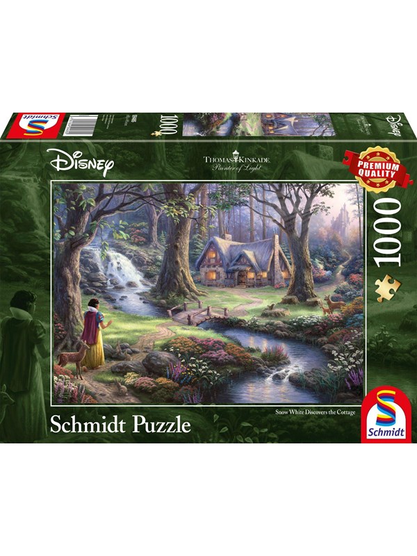 Schmidt Puzzle - Thomas Kinkade: Disney Snow Valkoinen 1000
