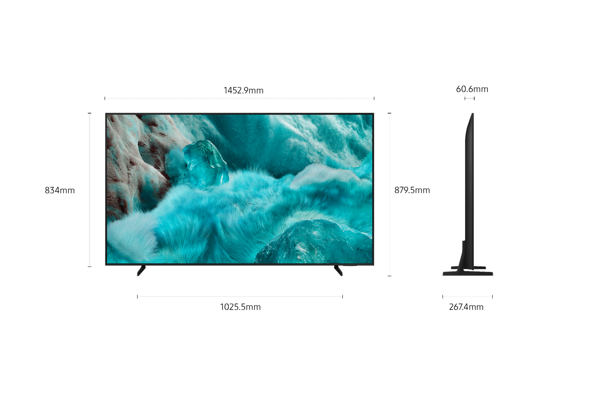 Samsung TQ65Q7FAAU, 165,1 cm (65), 3840 x 2160 pikseliä, QLED, Älytelevisio, Wi-Fi, musta