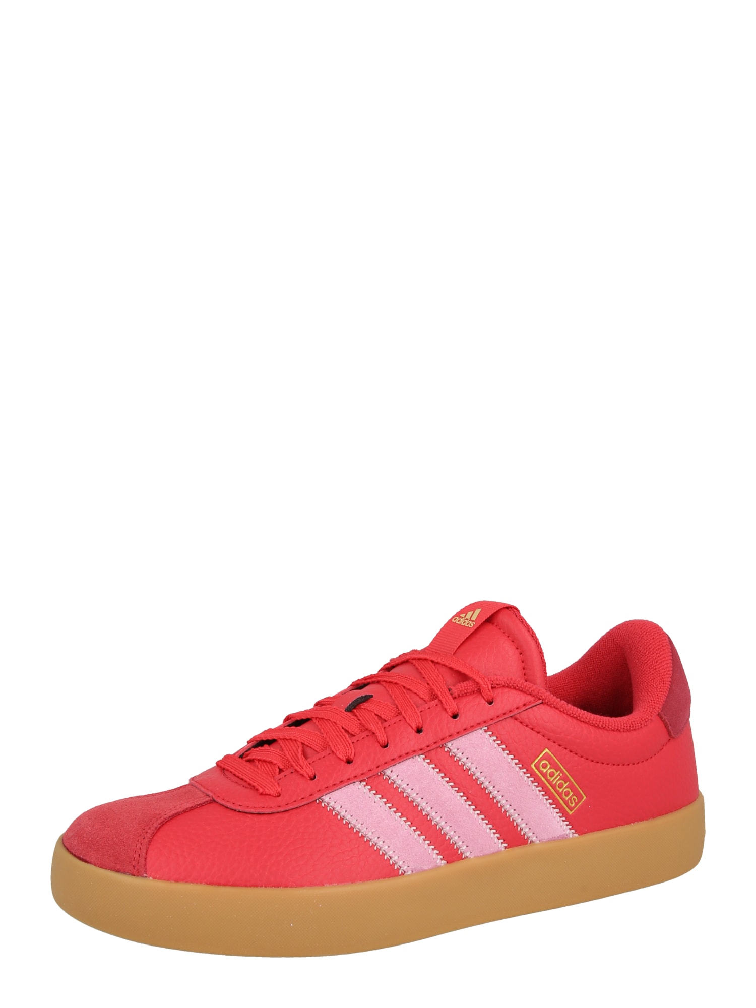 ADIDAS SPORTSWEAR Matalavartiset tennarit 'VL COURT 3.0' kulta / roosa / kirkaanpunainen