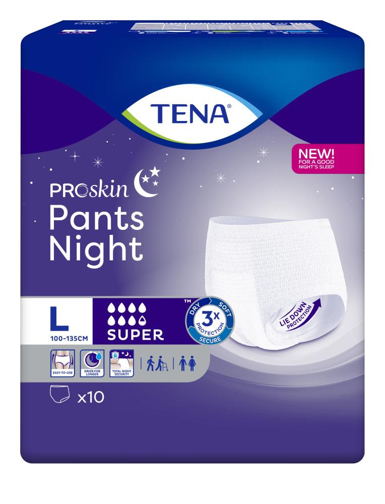 TENA ProSkin Pants Night Super L 10 kpl