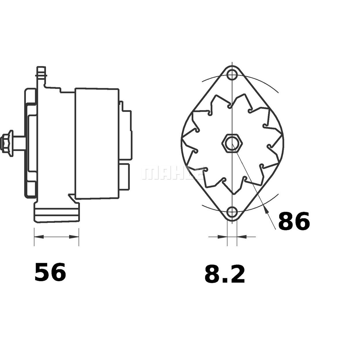Vaihtovirtalaturi  MAHLE MG 313