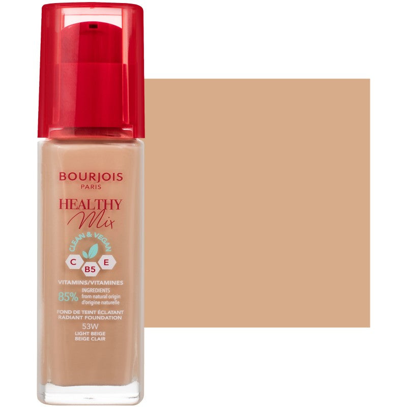 Bourjois Healthy Mix Foundation Radiant 53-vaalea beige 30 ml