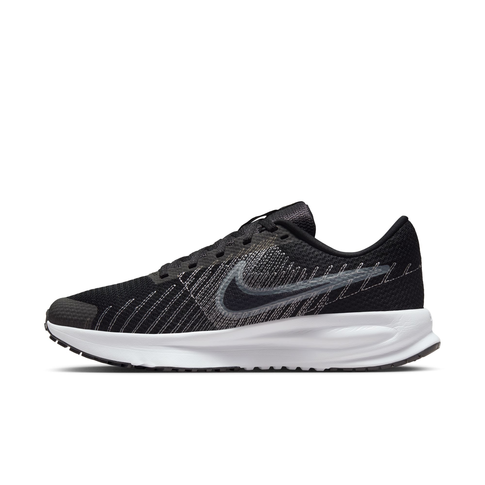 NIKE Juoksukengät 'Run Defy' basaltinharmaa / musta