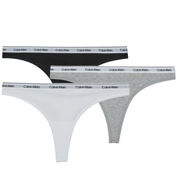 Calvin Klein Underwear Stringit harmaa / musta / valkoinen