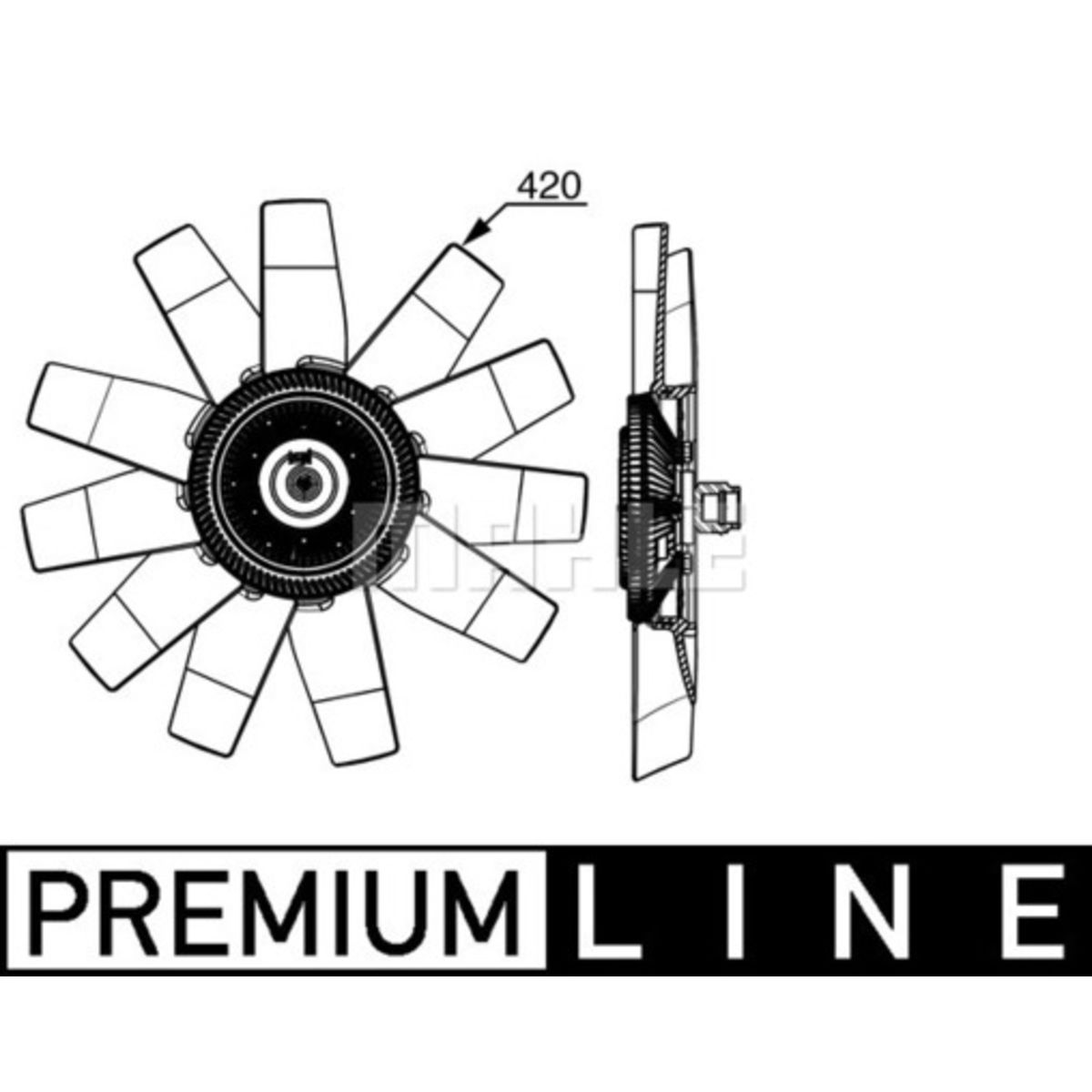 Jäähdyttimen tuuletin MAHLE CFF 530 000P