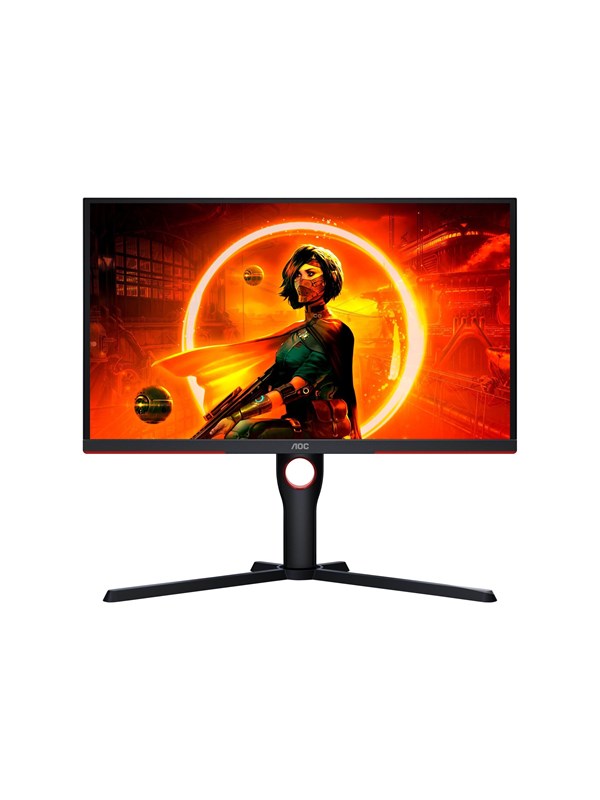 AOC | 25G3ZM/BK - G3-sarja - LED-näyttö - Peli - 24,5 (1920 x 1080) - @240Hz - VA-paneeli - 1MS | Musta/Punainen