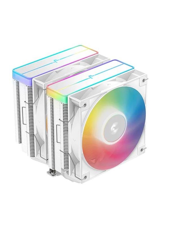 DeepCool AG620 V2, 2x120 mm ARGB -prosessorijäähdytin, valkoinen