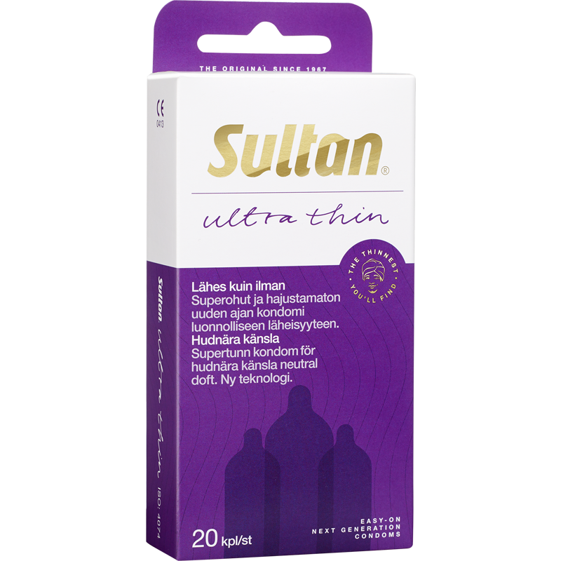 Sultan Ultra - Ultraohuet superlaadukkaat kondomit 20 kpl