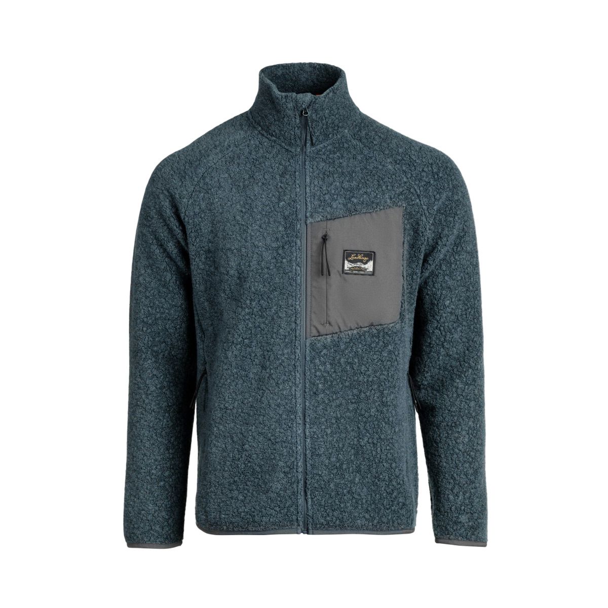 Lundhags Flok Wool MS Pile, välikerros, sininen