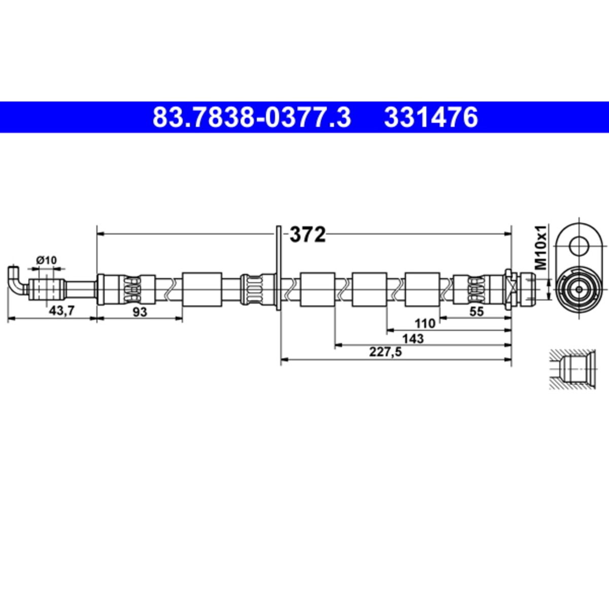 Jarruletku ATE 83.7838-0377.3