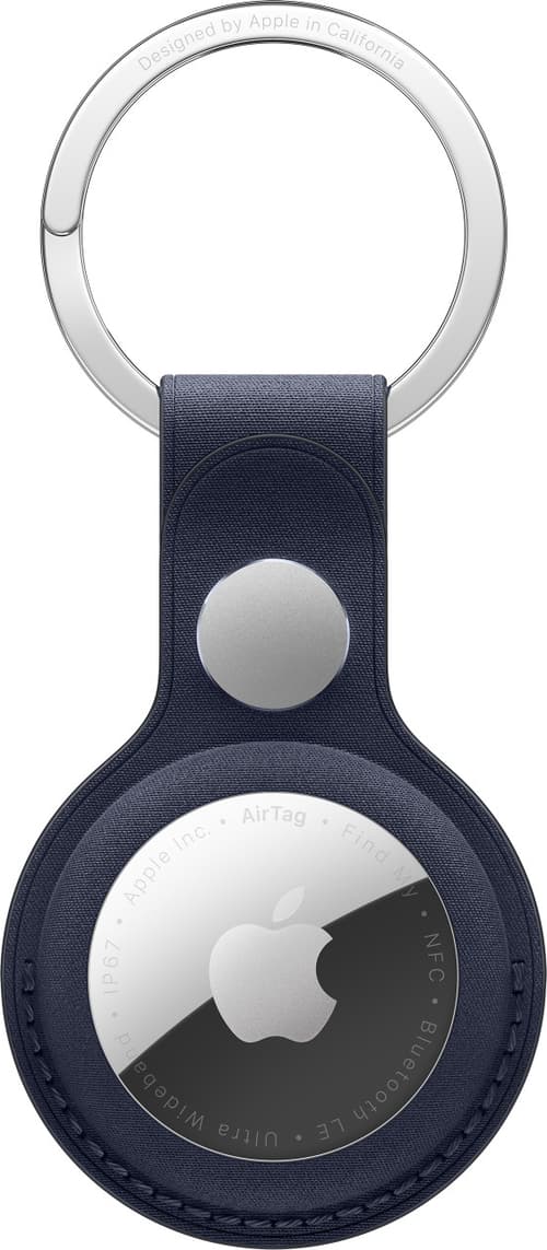 Apple Airtag Finewoven Key Ring Navy