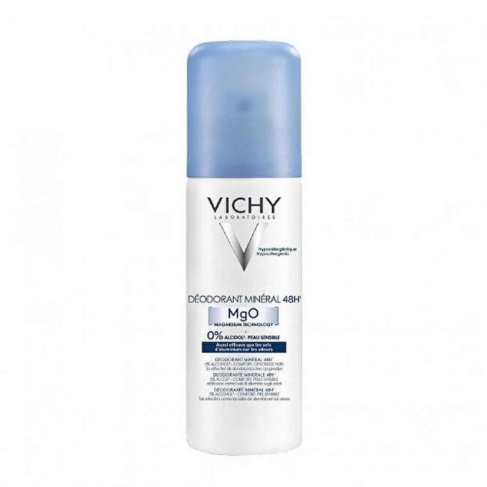Vichy Magnesium Deodorant Mineral Technology 48h Spray herkälle iholle 125ml