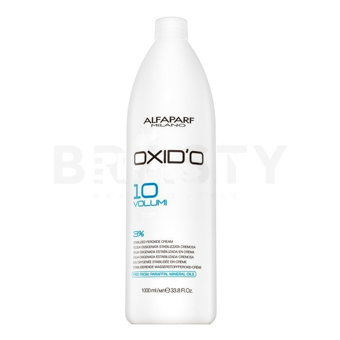 Hapettava oksidi Alfaparf 3 % - 1000 ml, tilavuuksia 10