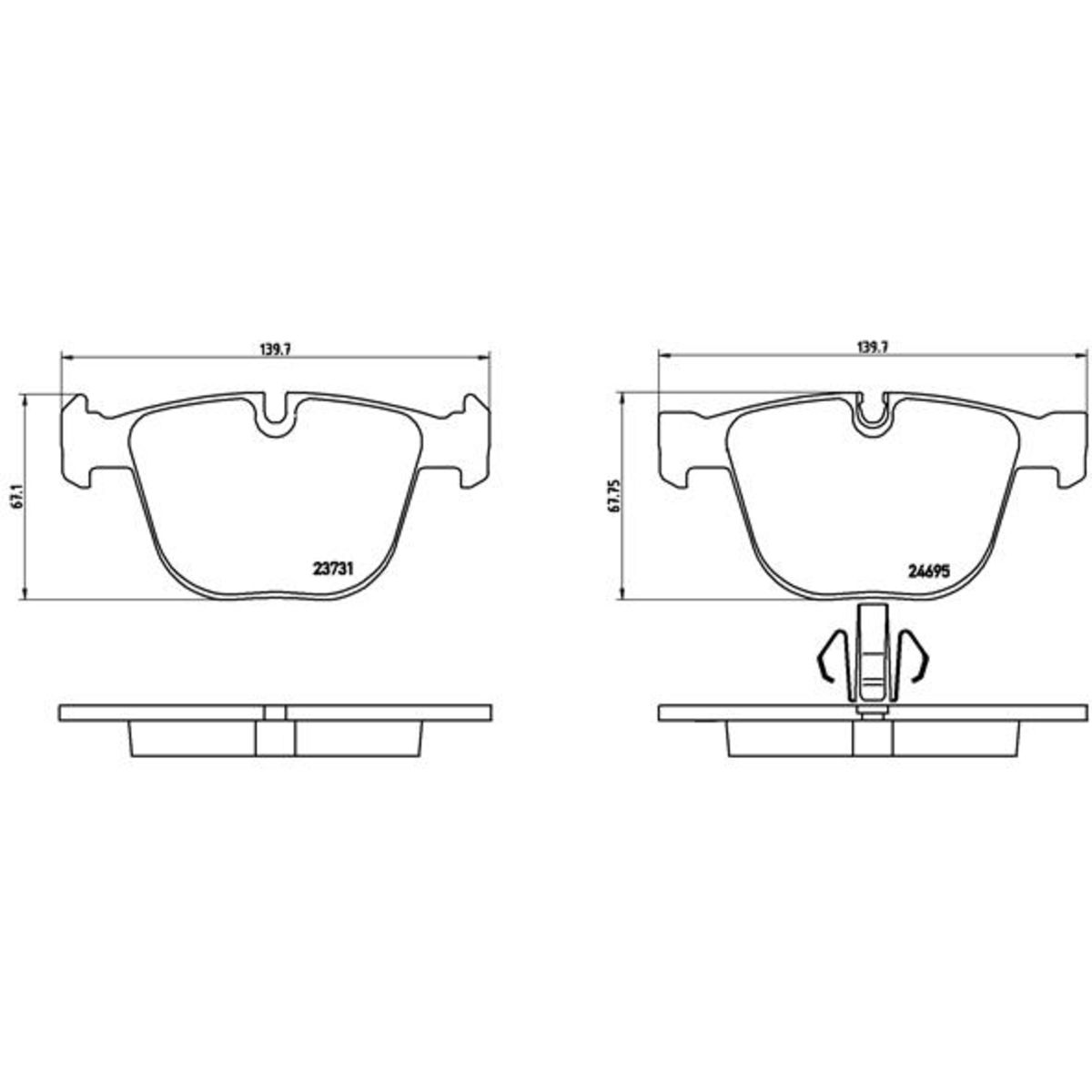 Jarrupalat, levyjarru BREMBO P 06 053