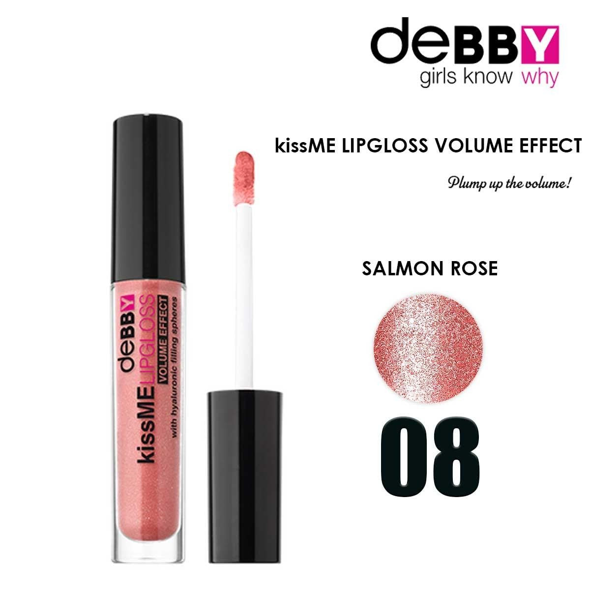 Debby kissme huulikiilto volume 08 lohenroosa