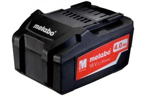 Metabo 625027000, Akku, 4 ah, 18 V, Pora, Musta, 72 Wh