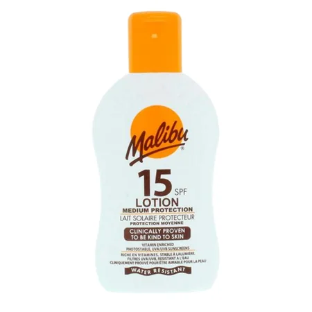 Malibu SPF 15 Keskitaso Suoja Vedenkestävä Aurinkovoide - 200 ml